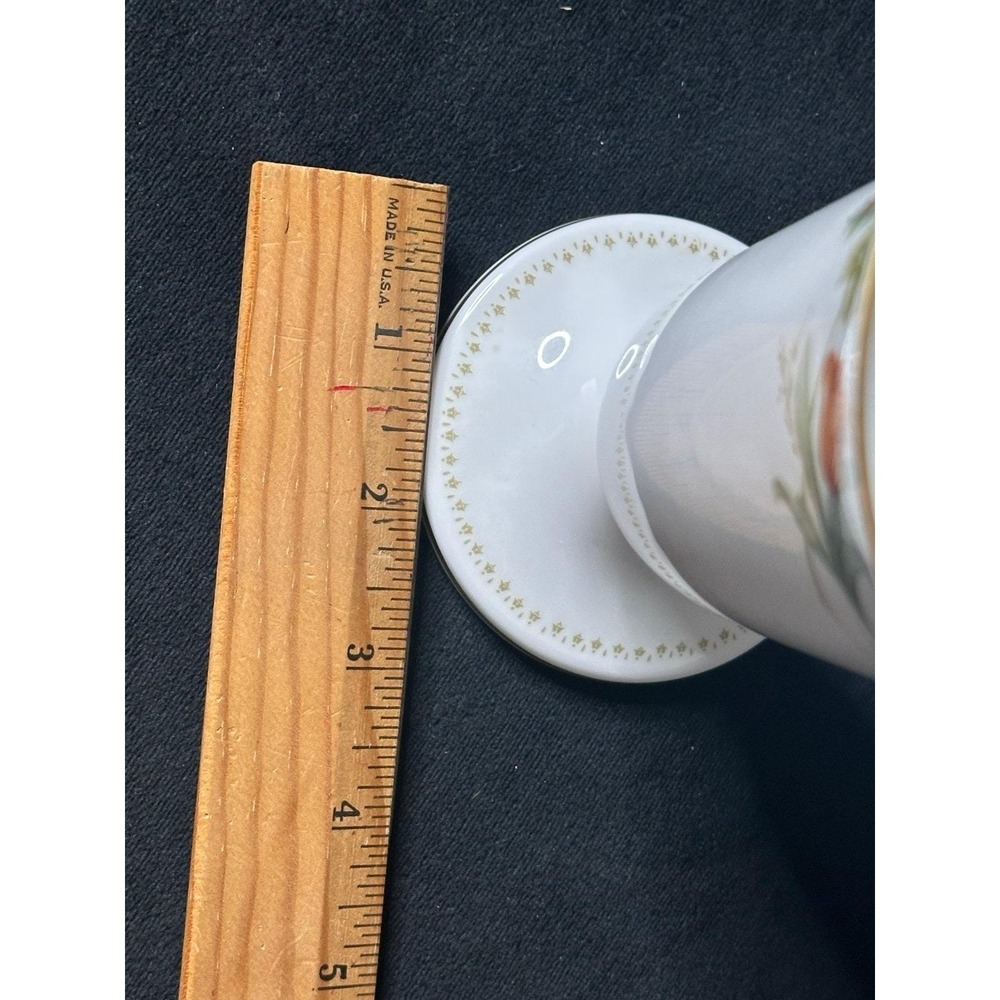 VTG Westwood Mirabelle Trumpet Floral Vase Decorative Pedestal Cottagecore 7" H - Picture 7 of 10
